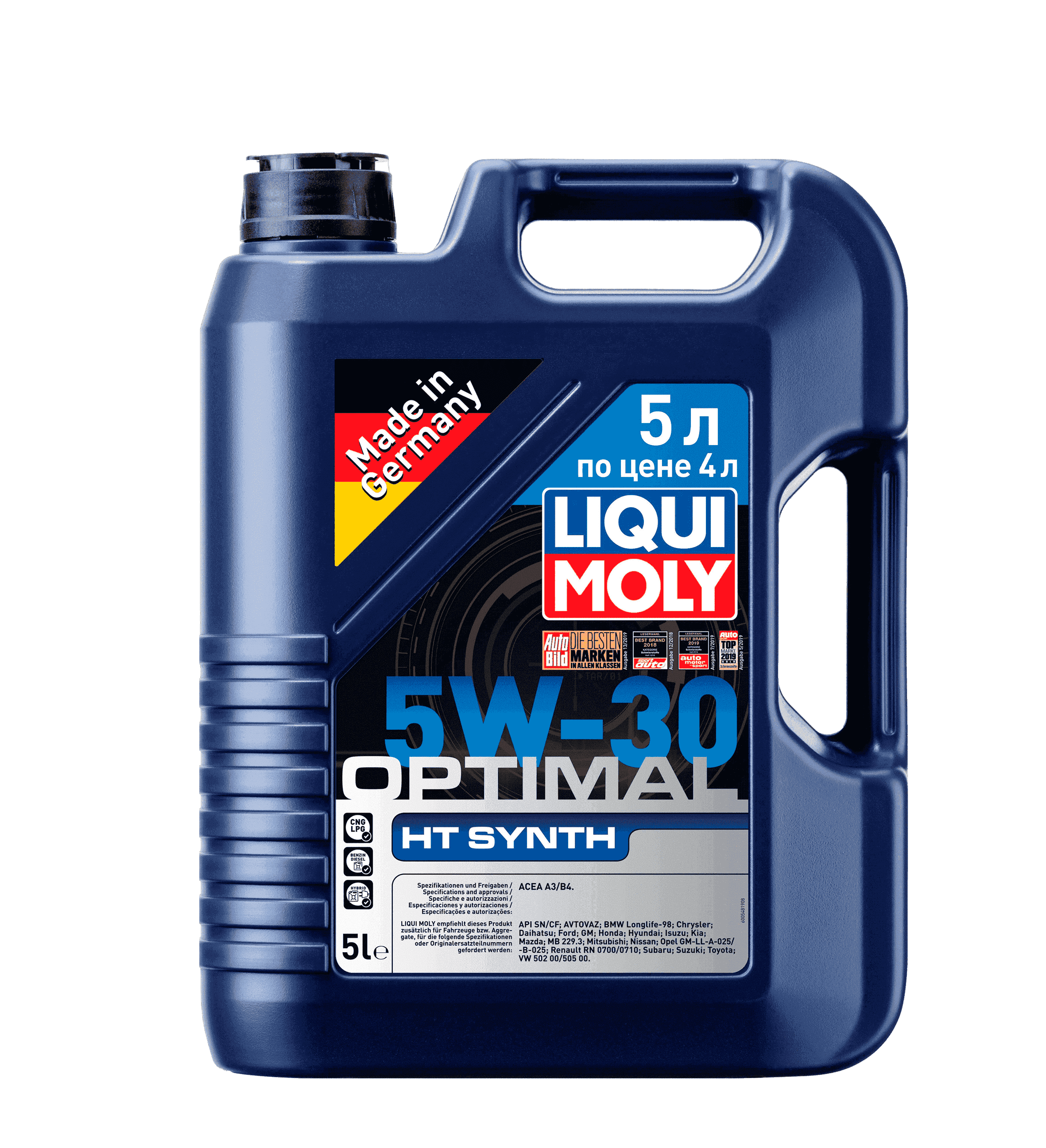 Моторное масло Liqui Moly Optimal HT Synth 5W-30, 5л